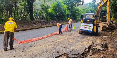 Inician trabajos de recuperación vial entre Fraijanes y Los Verdes