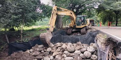 Infraestructura protegida: Caminos atiende socavamiento en Jutiapa 