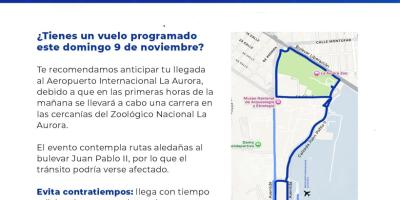 Se recomienda a todos los viajeros tomar las precauciones necesarias y anticipar su llegada al aeropuerto, especialmente durante las primeras horas de la mañana, para evitar contratiempos con sus vuelos.