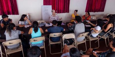 Como parte de la Muestra Teatral "Norma Padilla" se impartieron talleres. 