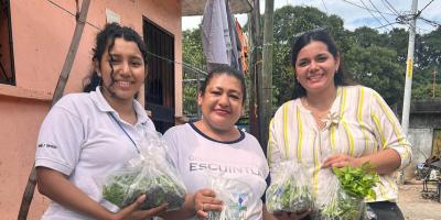 Entrega de pilones fortalece agricultura familiar de 500 mujeres en Escuintla 