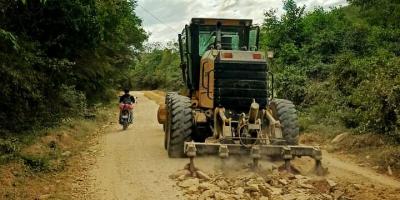 CIV realiza trabajos de mantenimiento en la Ruta CR-ZAC-01, tramo San Juan – Los Tablones, Zacapa