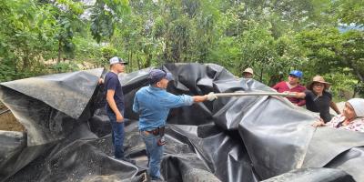 Implementan reservorio y sistema de riego en San Jerónimo, Baja Verapaz