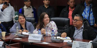 La ministra Grazioso acudió a una mesa técnica sobre avance de proyectos de Consejos de Desarrollo. 