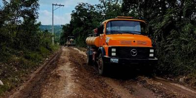 Se reactiva obra para recuperar carretera de 10 km en Huité