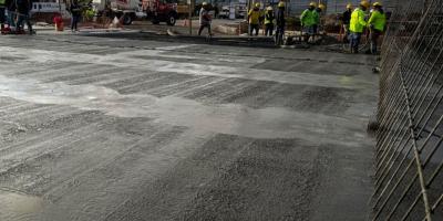 Concreto listo: así avanza el paso a desnivel de Quetzaltenango 