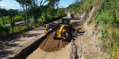 Vía a Anguiatú será más resistente con nueva base y asfalto reforzado