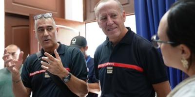 INSIVUMEH y Bomberos de Francia intercambian experiencias sobre detección de puntos de calor