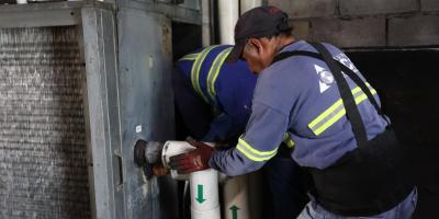 Esta fase representa la etapa final para alcanzar condiciones óptimas de confort térmico, por lo que ya se inició el desmontaje de las unidades antiguas e inservibles, 