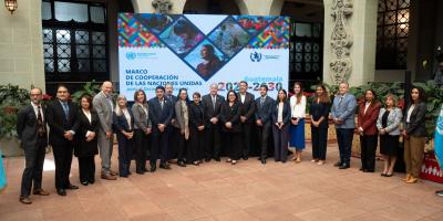 El Marco de Cooperación fue firmado por los representantes de agencias y programas del Sistema de Naciones Unidas 