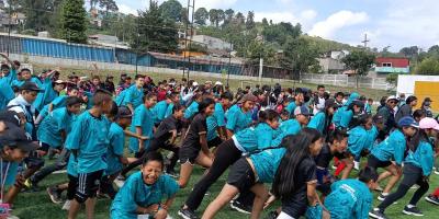 230 mil personas llegan al parque de la paz Erick Barrondo de Cobán