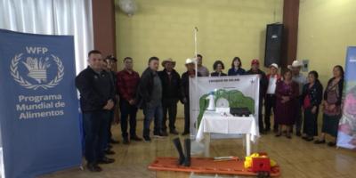 WFP dona equipo antropométrico a COCOSAN de Chiantla