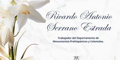 MCD lamenta el sensible fallecimiento de Ricardo Antonio Serrano Estrada 