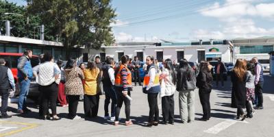 Este ejercicio forma parte del simulacro programado por las autoridades para conmemorar los 50 años del terremoto de 1976