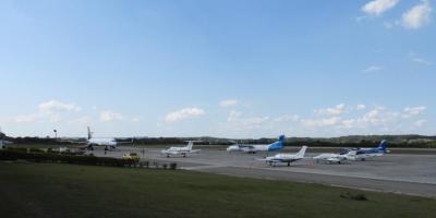 La llegada de esta caravana representa un movimiento importante para el aeropuerto y para el departamento de Petén