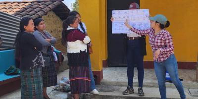 Asistencia técnica a familias Chocanuleu fortalecen su producción de alimentos