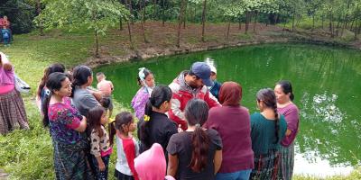 Brindan asistencia para mejorar el cultivo de tilapia en Sayaxché