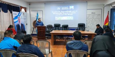 Fortalecen la planificación territorial y el emprendimiento rural en San Marcos