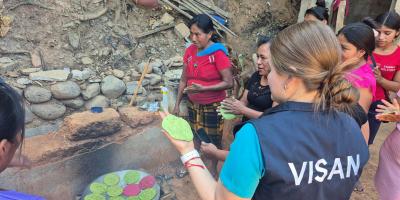 Promueven el plato saludable y la olla familiar en comunidad de Chiquimula