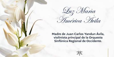 El Ministerio de Cultura y Deportes lamenta el fallecimiento de Luz María América Ávila