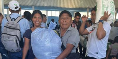 Alimentos llegan en tiempo a las mesas de familias necesitadas 