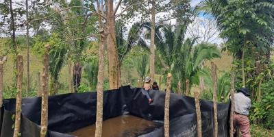 Familias de San Luis aseguran agua para sus cultivos en época seca