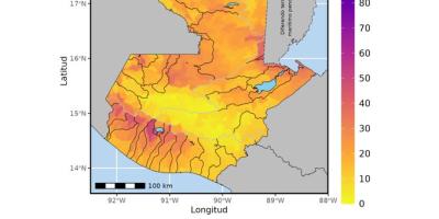 INSIVUMEH publica mapa de saturación de suelos en capa inferior