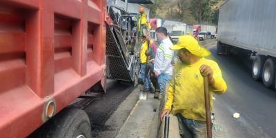 Continúan los trabajos en la CA-9 Sur