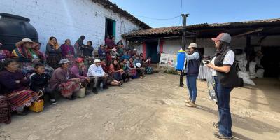 Fortalecen capacidades agrícolas y nutricionales en comunidades de San Andrés Xecul