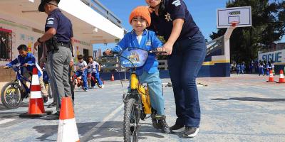 PROVIAL llevó su Parque Vial a Boca del Monte para enseñar seguridad desde la niñez