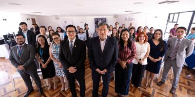 Participantes en el lanzamiento del canal de denuncias administrativas de SEGEPLAN