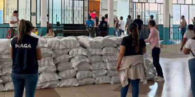 Más familias de Suchitepéquez y Quetzaltenango recibirán alimentos