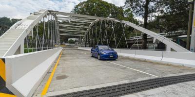 CIV fortalece la movilidad y seguridad vial para miles de familias en la salida de la ruta CA-9 Sur con la habilitación del Puente Villalobos 1 y trabajos complementarios