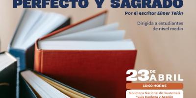 Escritor Elmer Telón impartirá la charla “El libro como objeto perfecto y sagrado”