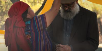 Bajo el resguardo de la energía Wuqub’ Kan, se dio la bienvenida al ministro Luis Méndez Salinas