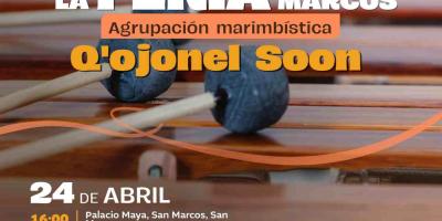 La agrupación marimbística Q’ojonel Soon viaja a la tierra de los leones para su feria titular
