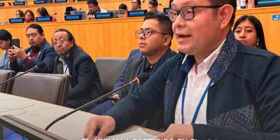 El Viceministro de Interculturalidad, Santos Alvarado, participó en el Foro Permanente para las Cuestiones Indígenas de la ONU