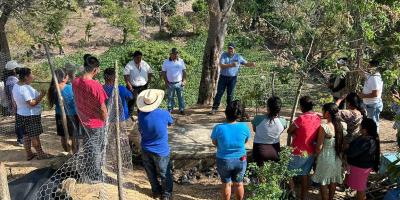 Huerto comunal con infraestructura hídrica impulsa resiliencia climática