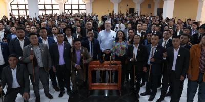 Firma de agenda de trabajo conjunto entre el Gobierno de Guatemala y la Asociación Indígena, Alcaldías Comunitarias de San Francisco el Alto, Totonicapán