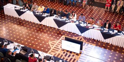 La tercera reunión del Conadur se desarrolló en el Salón Banderas del Palacio Nacional de la Cultura. 