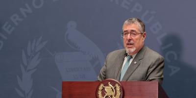 Presidente Bernardo Arévalo durante La Ronda