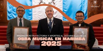 Premio por Trayectoria y Aportes al Desarrollo de la Obra Musical en Marimba edición 2025