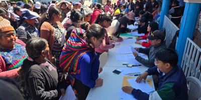 Más de 13 mil familias reciben alimentos por trabajo en proyectos comunitarios