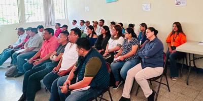 Desarrollan taller sobre el Plan de Evacuación Institucional en Alta Verapaz