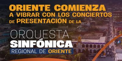 La música sinfónica llegará a Chiquimula el 4 y 5 de julio. 