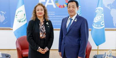 Viceministra de VISAN se reúne con el Director General de la FAO