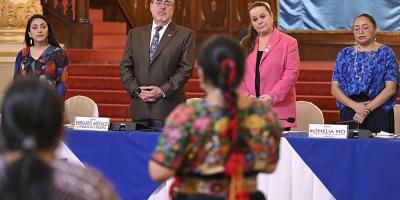 Gobierno y autoridades indígenas abordan el derecho a la educación y la Ley de Aguas en la XVIII Asamblea Nacional de Diálogo