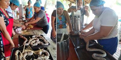 Pescadores transforman sus capturas en longanizas de pescado