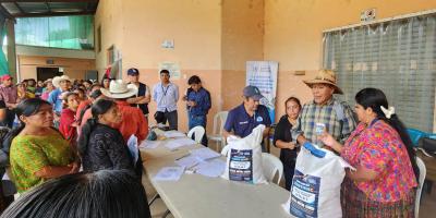 Productores de Alta Verapaz reciben semillas para fortalecer la producción de alimentos