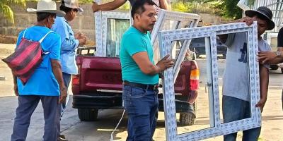 Familias de Jocotán reciben materiales para construir un hogar digno